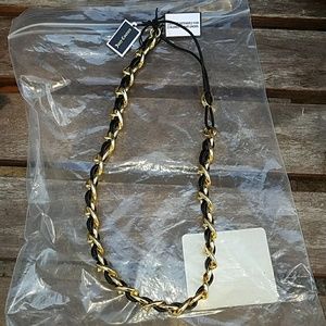 Juicy Couture Leather and Chain Headband